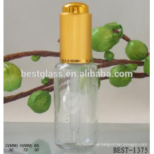 30ml chinese wholesale gold cap glass pipette refill open perfume oil bottle